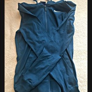 Blue new nike sweater with hoodie